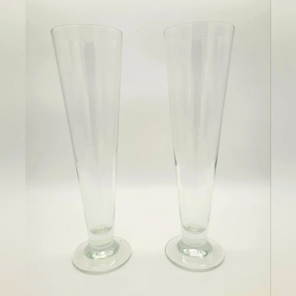 Pilsner glasses set of 2 11” tall​​​